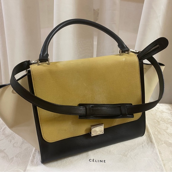 🆕 Celine Trapeze Tricolor Medium Bag👜 - Picture 2 of 16